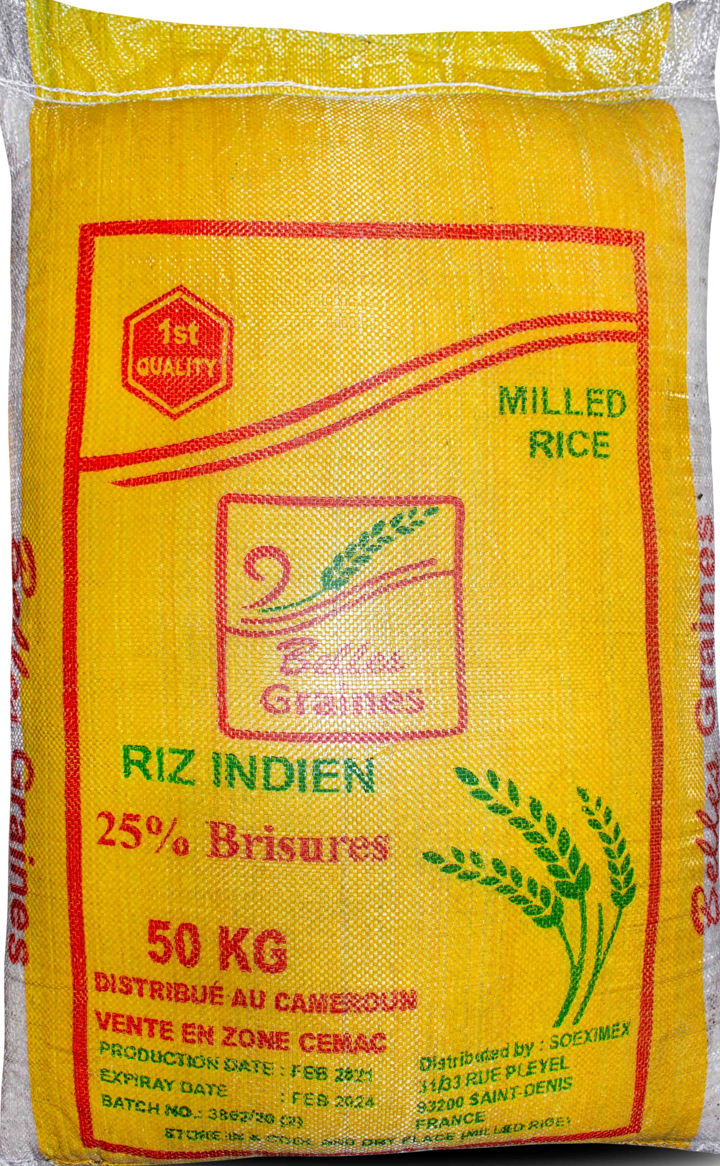 Riz Indien 50 % 50kg Riz Indien 50 % 50kg